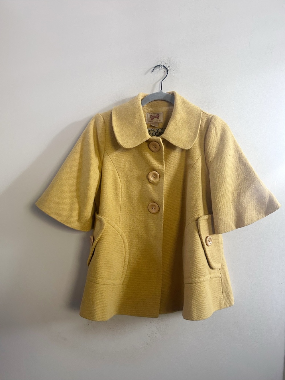 Vintage forever 21 twee short sleeve jacket small